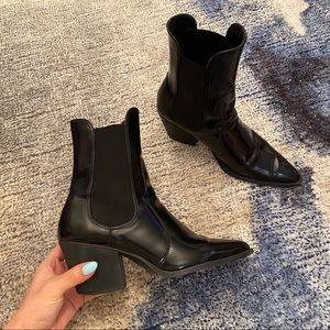 Zara Pointed Heeled Cowboy Boots 🖤